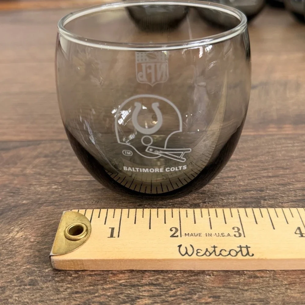NFL Baltimore Colts Rocks‎ Glasses Smoky Grey